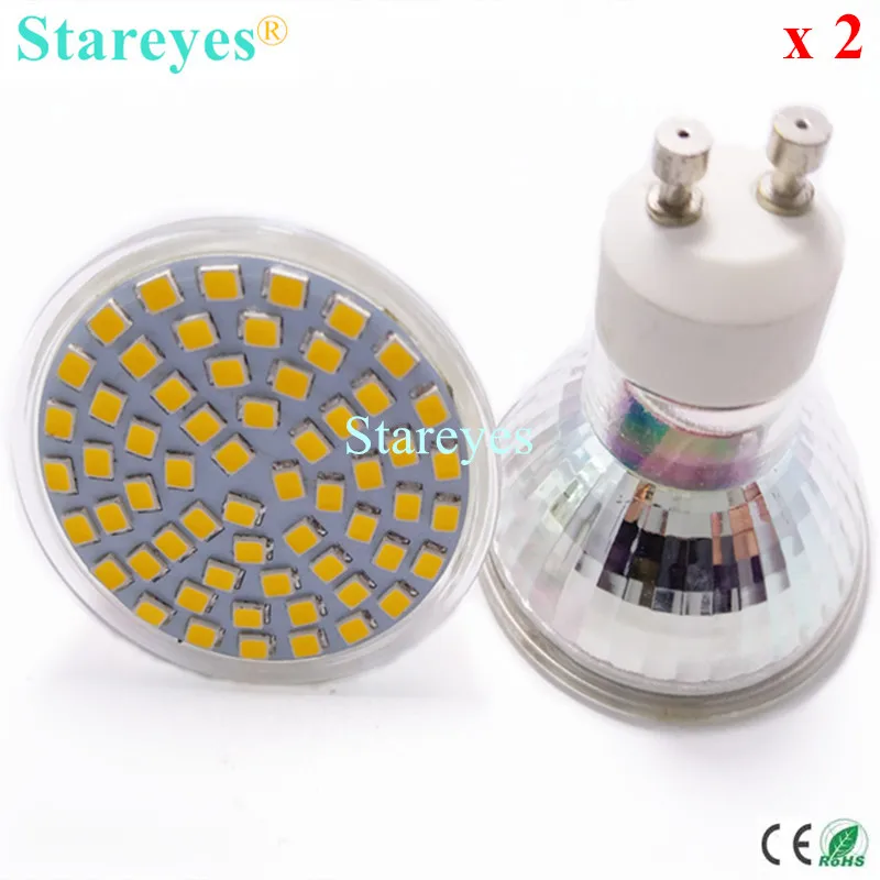 

Free Shipping 2 pcs 2835 3528 SMD 60 LED 4W GU10 E27 MR16 AC110-240V/DC12V LED Spotlight Bulb Downlight lamp light LED lighting