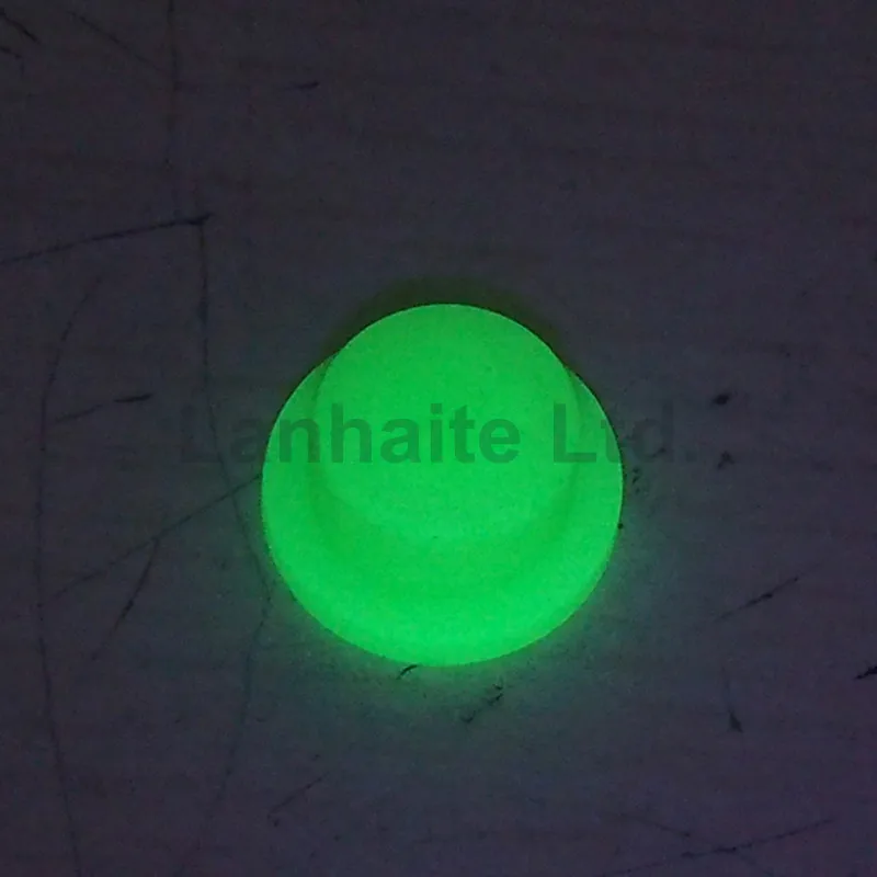 10mm (D) x 8mm (H) Green Glow-in-the-dark Silicone Tailcaps (5 PCS)