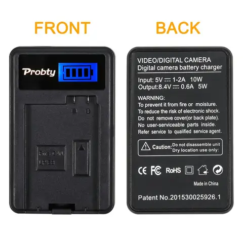 Carregador da câmera do USB do LCD para Canon, Canon LP-E8, LP E8, LPE8, 550D, 600D, beijo X4, X5, X6i, X7i, T3i rebelde, T4i, T5i