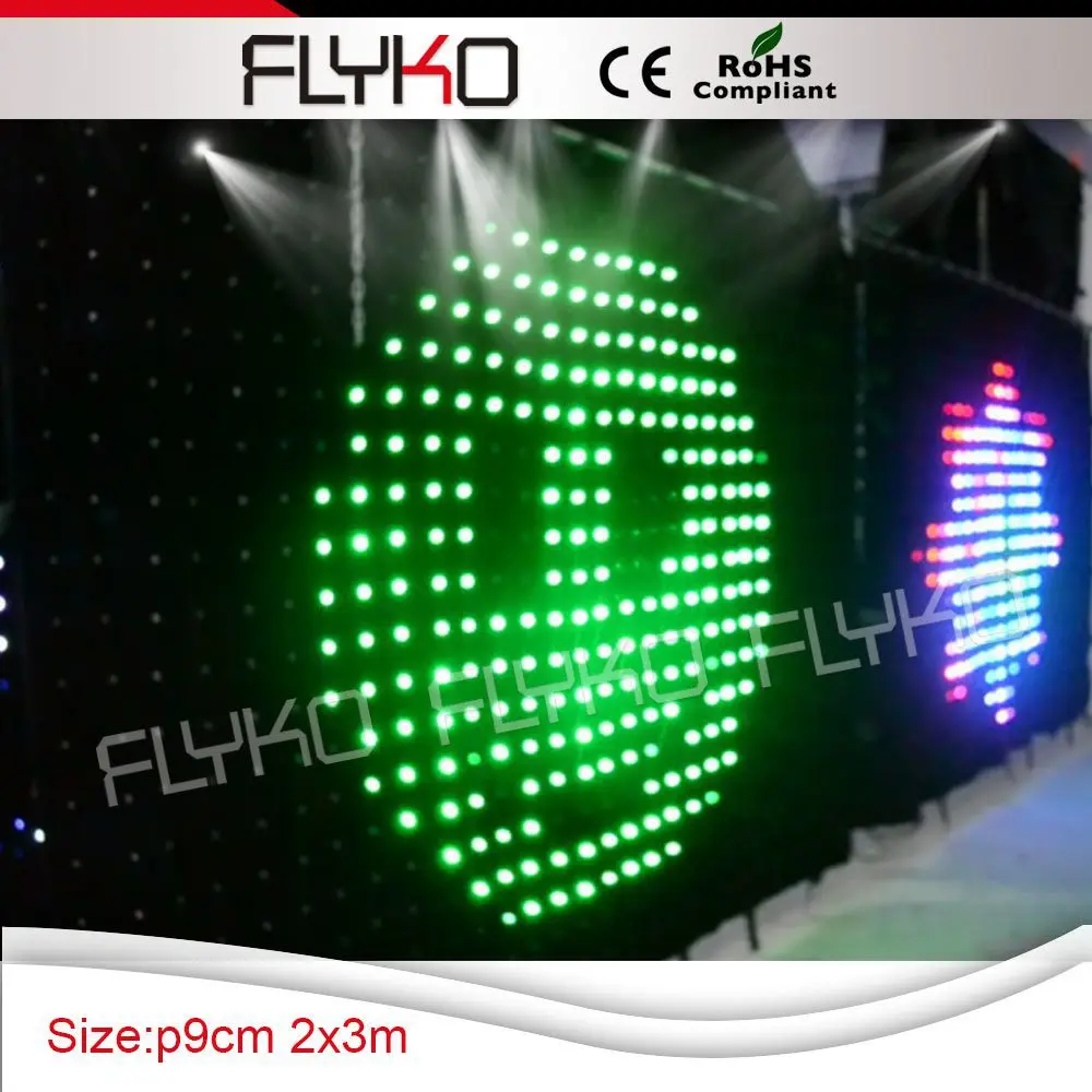 Led Video Curtain DJ Booth Effect Romantic Wedding Decoration Backdrops