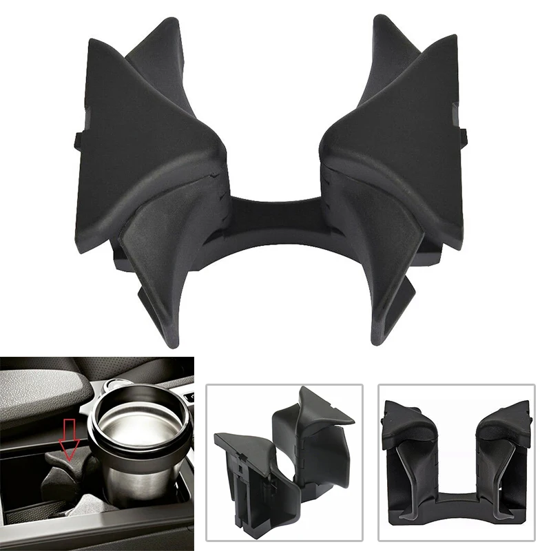 

New Center Console Cup Holder Insert Divider Plastic For Mercedes-Benz C E W204 C207 W212