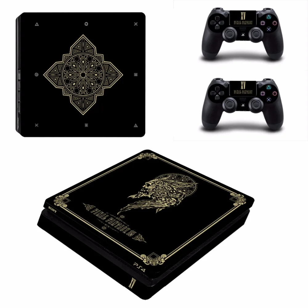 Game Final Fantasy XV PS4 Slim Skin Sticker For Sony PlayStation 4 Console and 2 Controllers PS4 Slim Skins Sticker Decal Vinyl