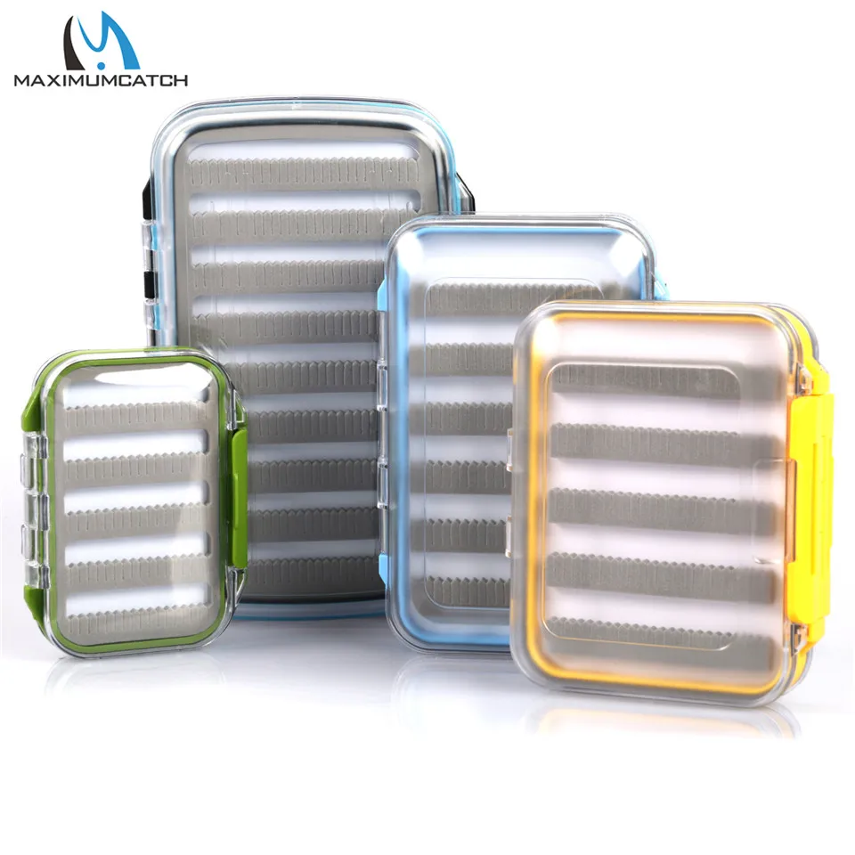 

Maximumcatch Waterproof Fly Fishing Box With Slit Foam Fishing Lure Hook Bait Fly Box Fishing Tackle Box