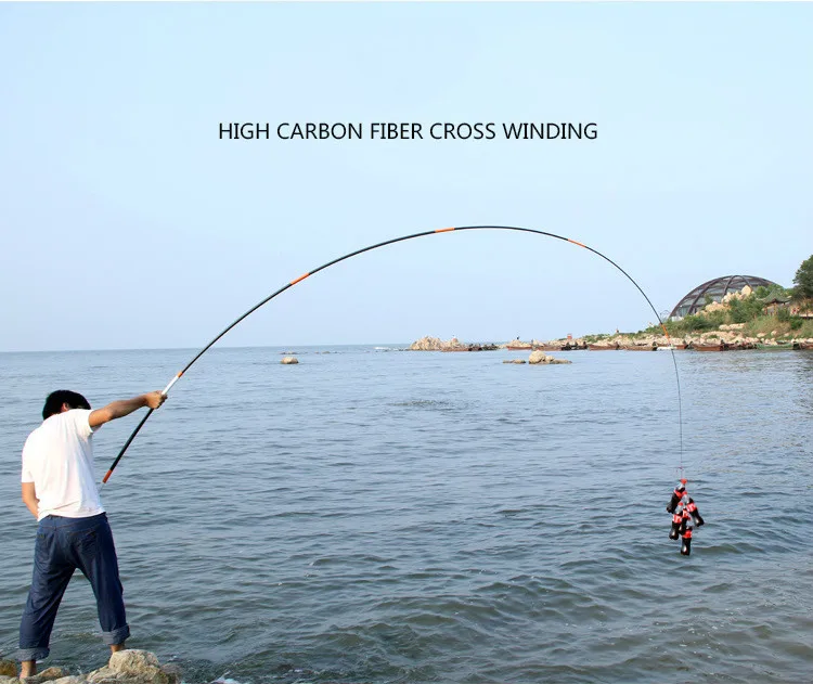 2018 super hard 6H 19 tune high carbon fishing rod  competitive carp 3.6m-6.3m