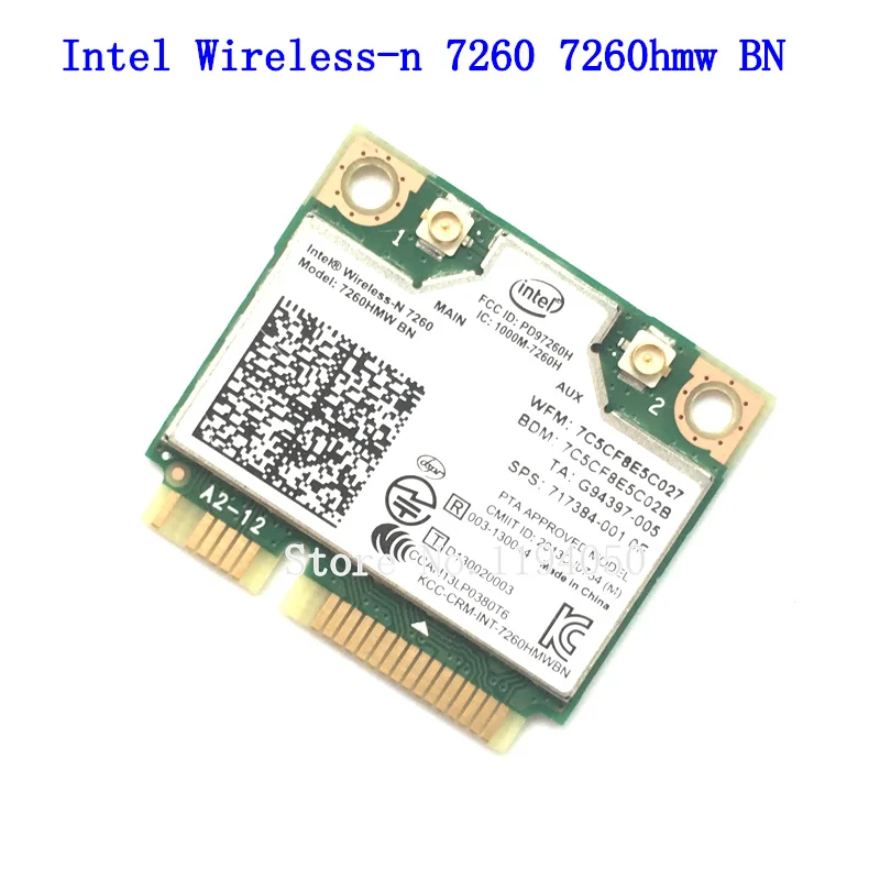 Wireless-N 7260 Wireless Network Card for Intel 7260BN 7260HMW 7260 wifi Bluetooth 4.0 PCIe  Card 300Mbps wifi Adapter