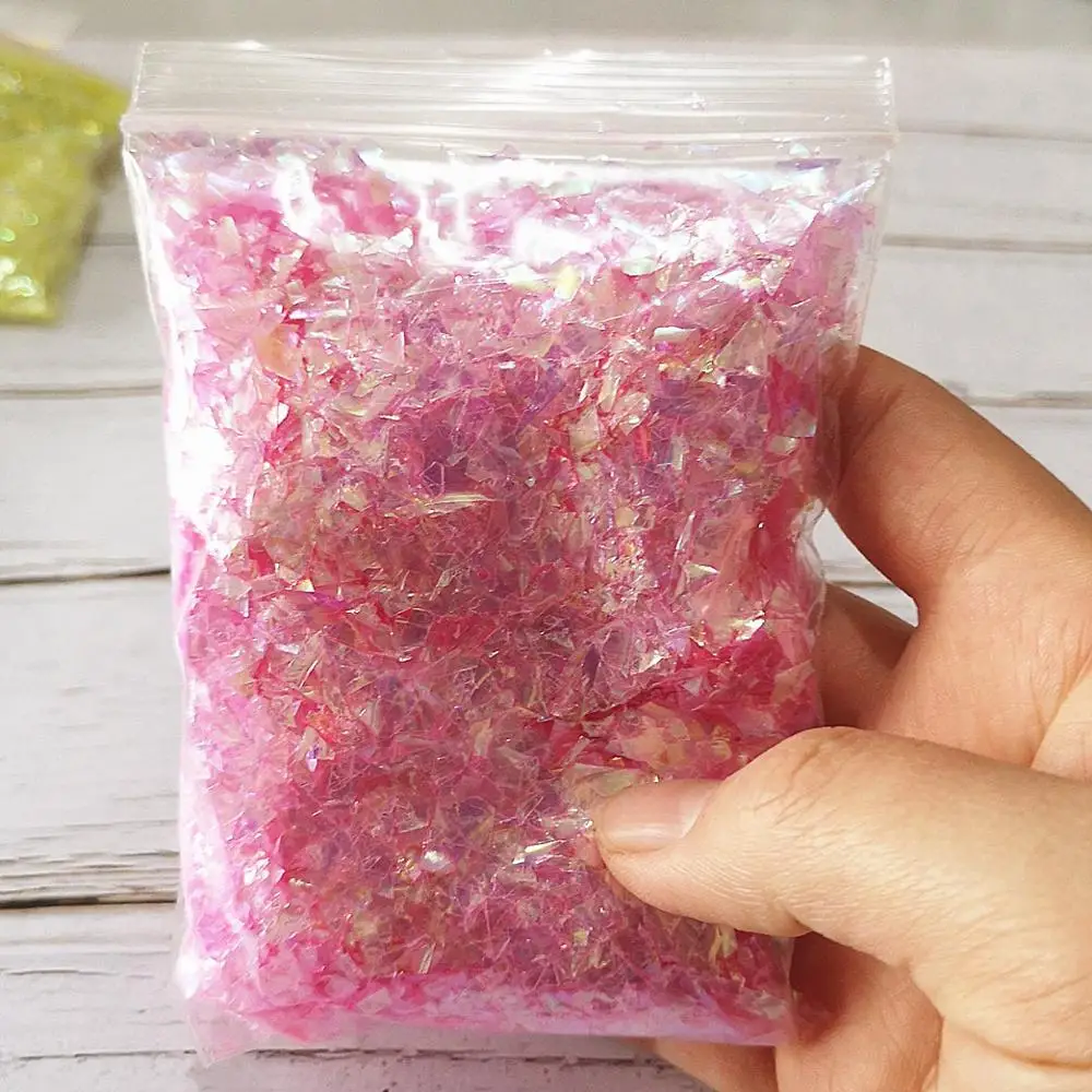 20g DIY Slime Accessories Toy Filler Shell Paper Sugar Paper Glitter Powder For Crystal Clear Fluffy Slime Gift Toy