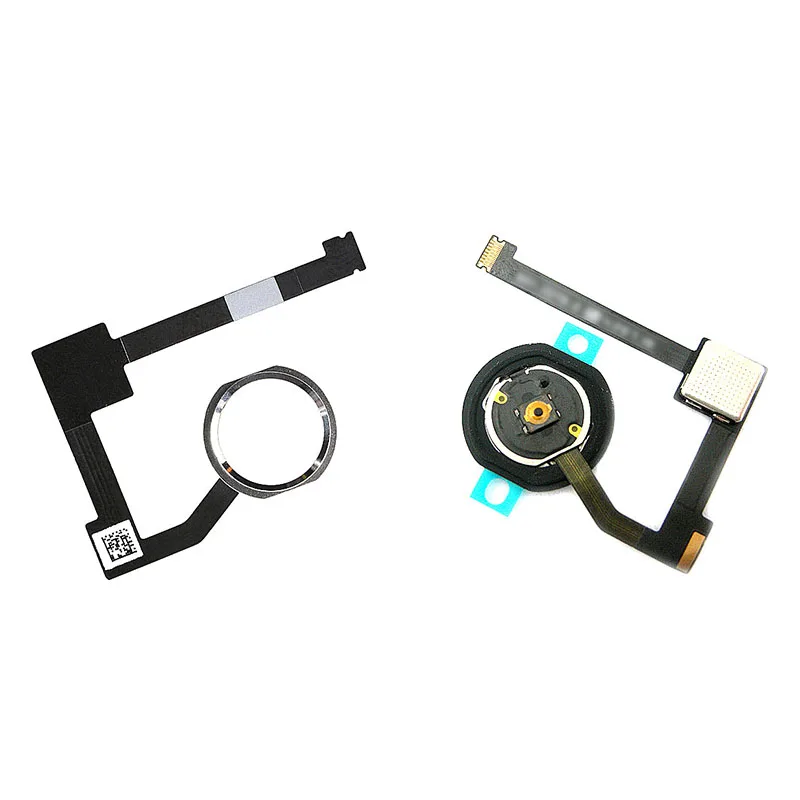 For iPad 6 Air 2 A1566 A1567 Home Button Flex Cable Assembly + Home Key Rubber Gasket and Spacer Holder for iPad mini 4