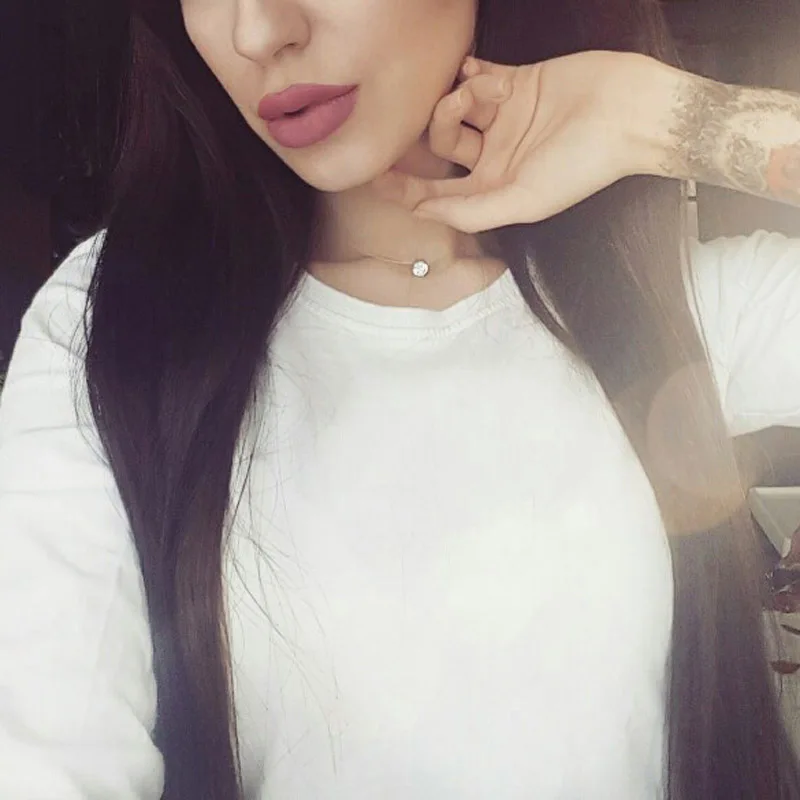 Newest fashion jewelry accessories Transparent fishing line crystal choker necklace for couple lovers\' N293