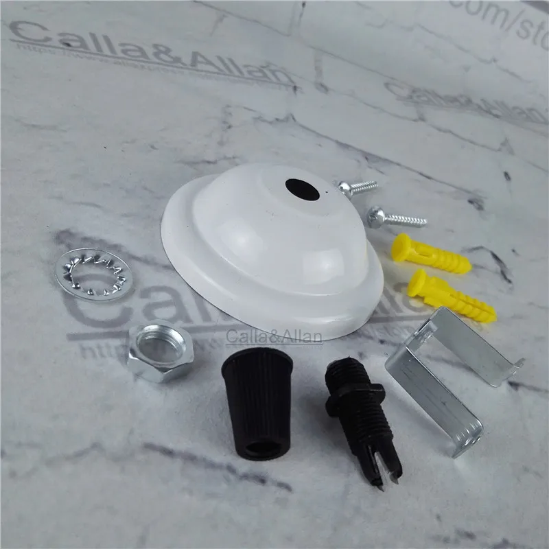 2 Pieces/lot DIY parts Edison light pendant lamp Part of the ceiling plate D68mm small iron canopy DIY pendant ceiling mount