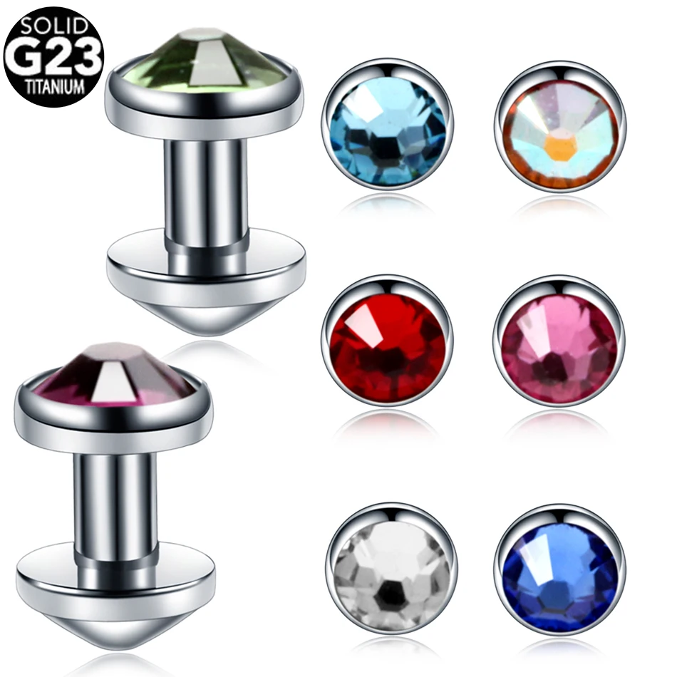 

Titanium G23 Dermal Top micro Skin Diver Dermal Piercing Jewelled Body Jewelry Attachments