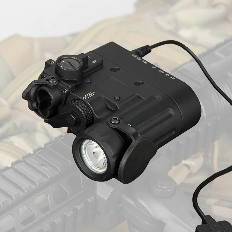 Tactische Airsoft Zaklamp DBAL-D2 Dubbele Straal Gericht Laserrood Met Ir Led Illuminator Klasse 1 GZ15-0088