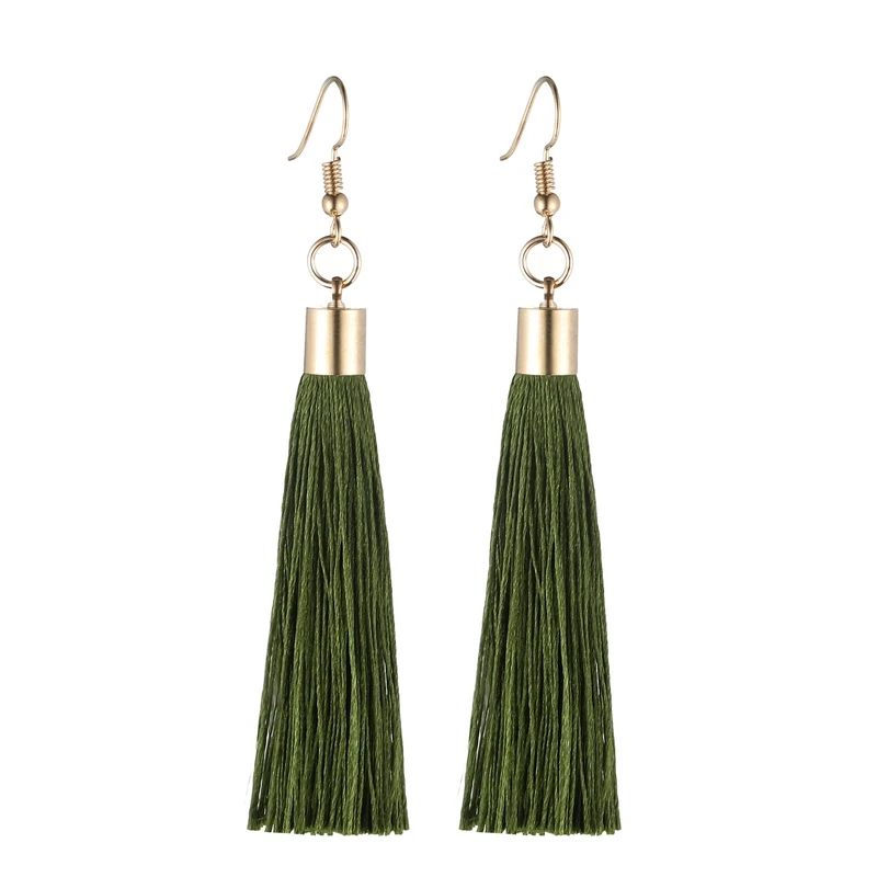 LOVBEAFAS Fringe Quaste Ohrringe Für Frauen Gold Farbe Vintage Lange Tropfen Baumeln Ohrringe Mode Hochzeit Schmuck Party Geschenk – Detail 10