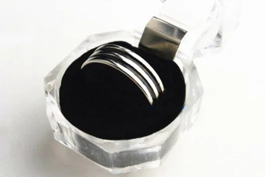 Magnetic Engraved PK Ring With Double Black (20mm/19mm/18mm Available) Magic Tricks Stage Magic Illusion Gimmick Props Magician