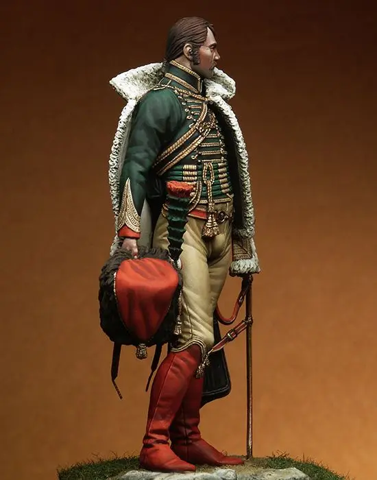 Unassambled  1/18 90MM Captain Isidore Martin man 90MM Historical  Resin kit miniature model Unpainted