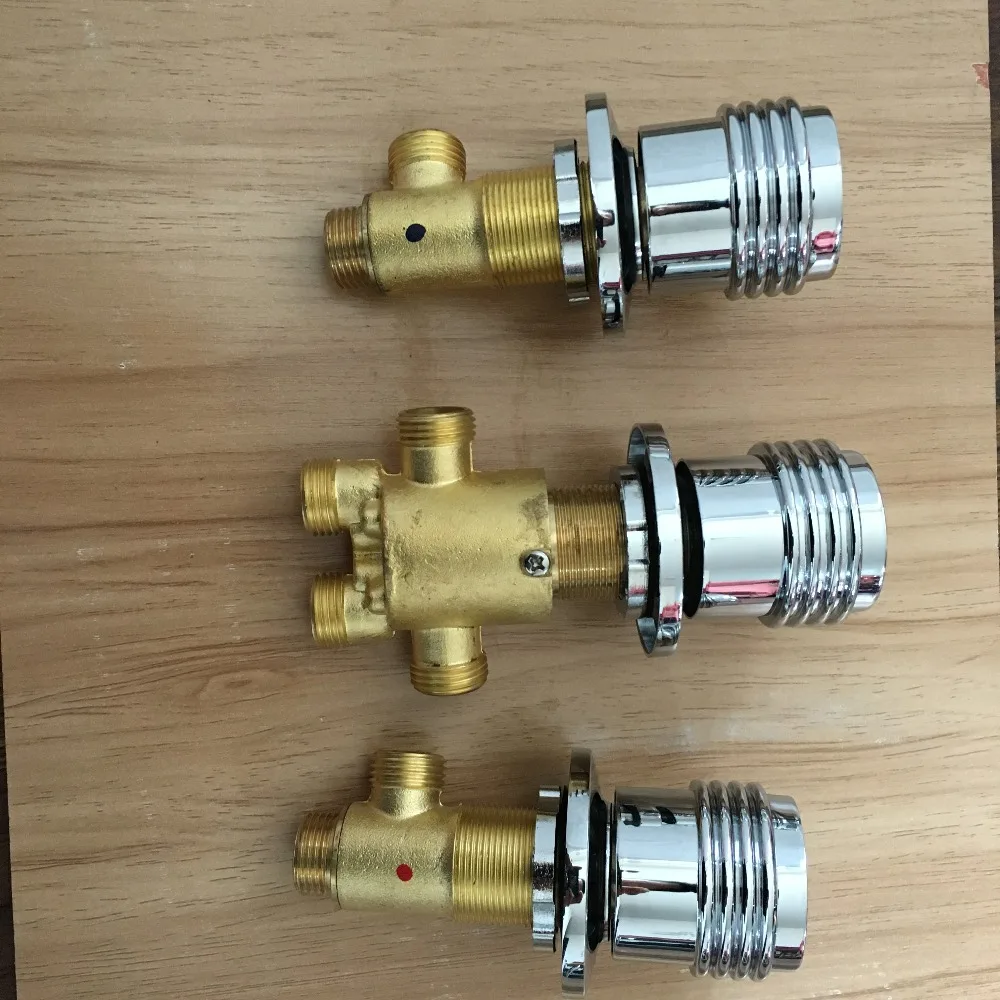 

Латунный переключающий клапан с круглой ручкой для смесителя для ванны, смеситель для душа, регулирующий клапан для смесителя для ванны, разделенный боковой смеситель с пятью отверстиями