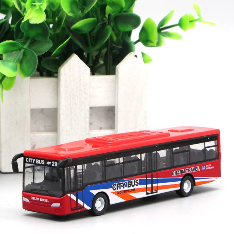 1:64 alloy pull back cars,city bus high simulation model,mini trumpet bus,boy presents,metal diecasts,toy vehicles,free shipping