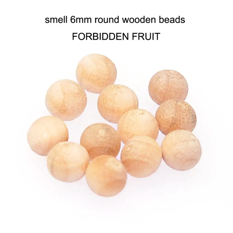 6mm Smell Wooden Beads FORBIDDEN FRUIT Smell Beads Fits Our Beaded Wooden Charm Bracelets