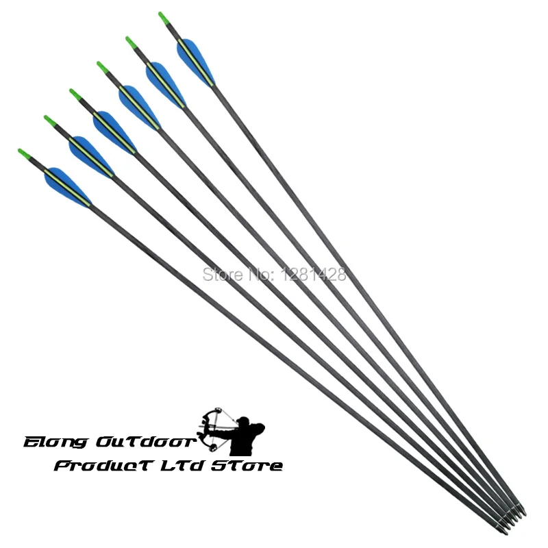 

Wholesale 100Pcs 30" Roll Fiberglass Hunting Arrows 6.2*7.5mm 3" TPU Plastic Vane For Compound Bow Recurve Bow