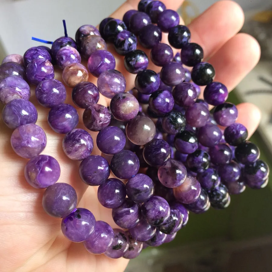 natural charoite beads bracelet natural stone bracelet DIY jewelry for woman for gift  wholesale !