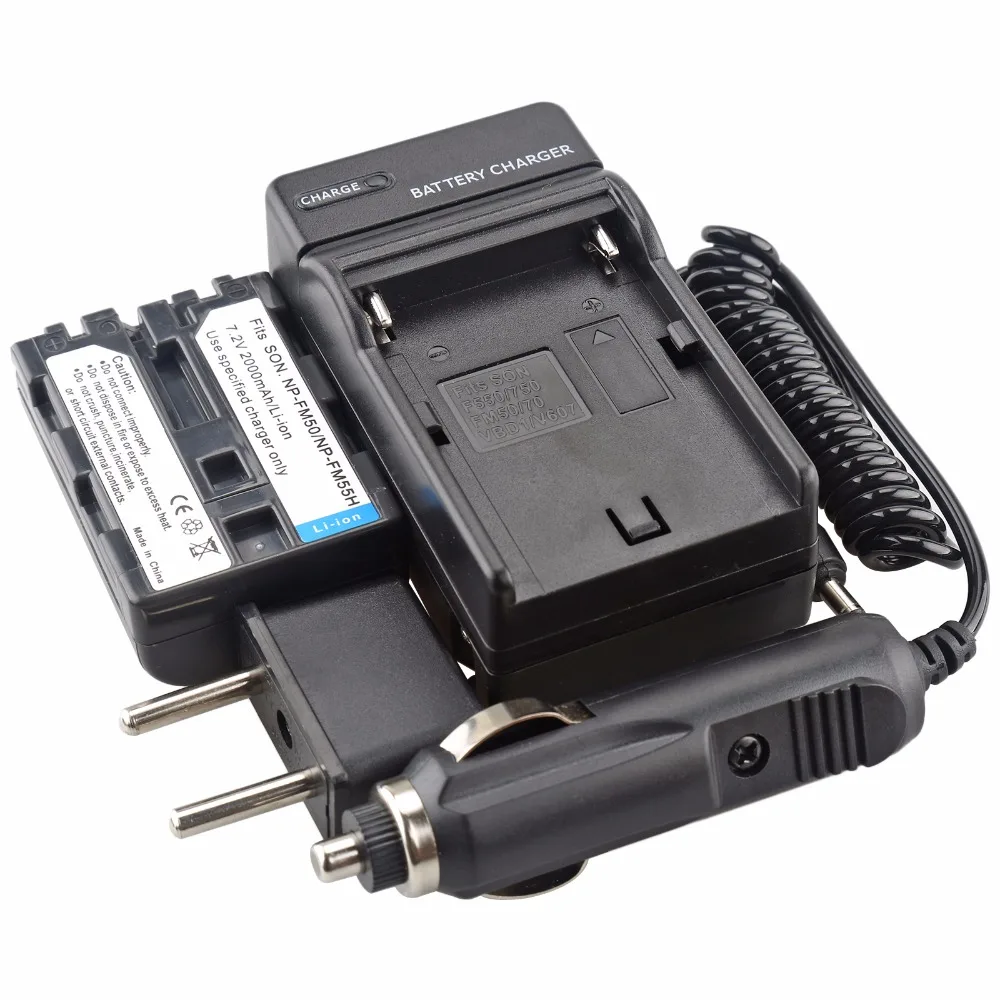 Probty NP-FM50 NP FM50 FM55H Battery + DC Charger Kit For Sony CCD-FRV106K DCR-PC300K DCR-TRV24 DCR-DVD100 DSR-PDX10 DCR-TRV25