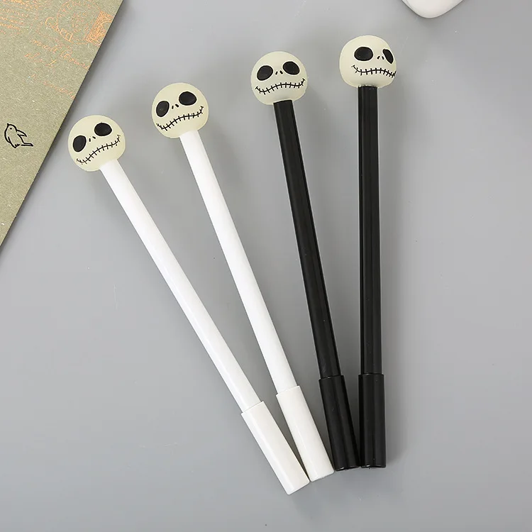 1 PCs Creative Stationery Silicon Gel Head Cartoon Neutral Pen Cute Funny Expression Student Water Signature Pen