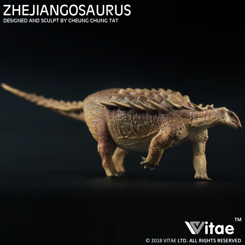 2018 Vitae dinosaurio jurásico modelo animal Zhejiangosaurus lishuiensis ankylosaurus 1:35