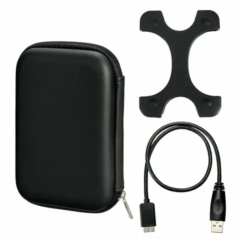 2.5'' Mobile Hard Disk Drive HDD Bag Case Box Package USB 3.0 Cable Silicone Protection Cover HDD Enclosure