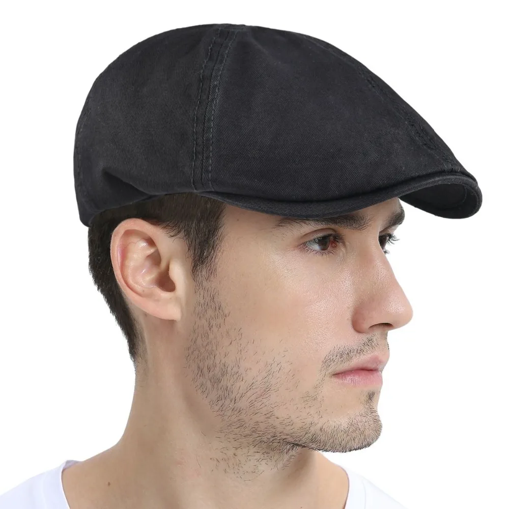 VOBOOM Cotton Ivy Flat Cap Berets Spring Summer Men Women Solid Casual Driver Retro Male Female Boina 063