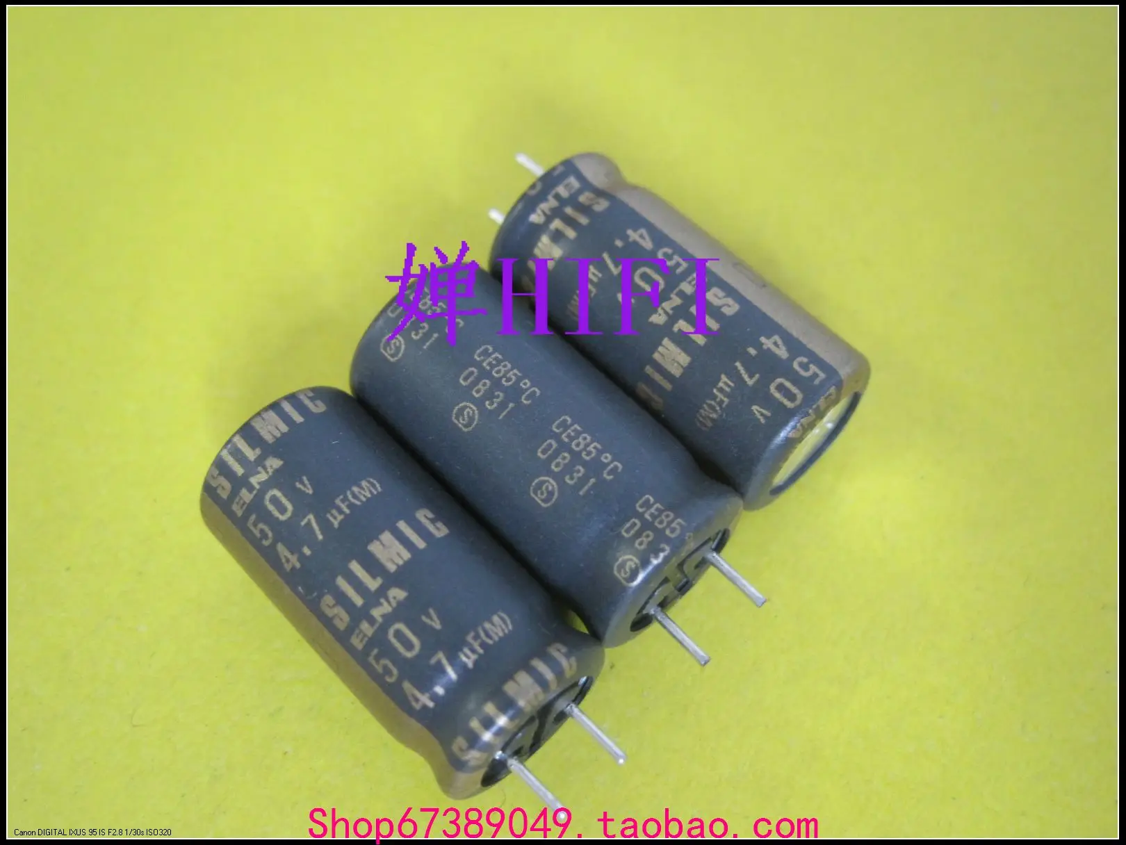 2020 hot sale 20PCS/50PCS Japan ELNA original SILMIC brushed copper foot audio capacitor 50v4.7uf 13x25 free shipping