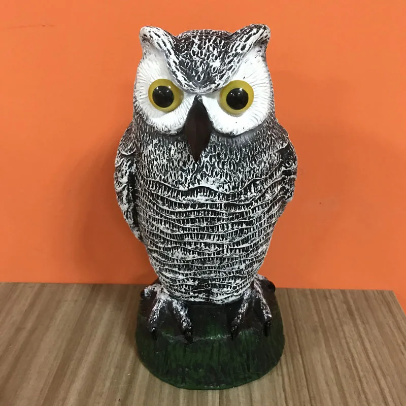 Garden Decor Owl Statue PE Outdoor Scare Rats Birds Simulated Animal Hunting Baits For Home Desk Garden Decor Ornament