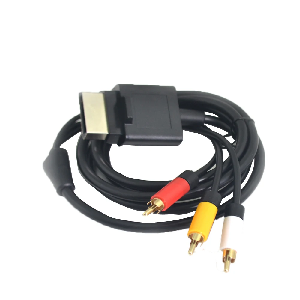 

10 pcs a lot 1.8M/6ft VGA Component Audio Cable Cord Wire Line HD VGA AV Cable & 2RCA for Xbox 360