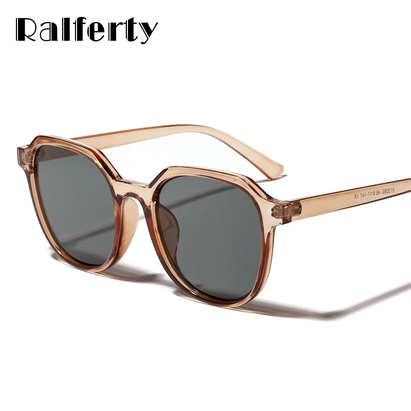 Ralferty rétro lunettes de soleil femmes marque Designer 2019 Vintage lunettes de soleil UV400 femme lunettes en plastique cadre nuances Oculos W813060