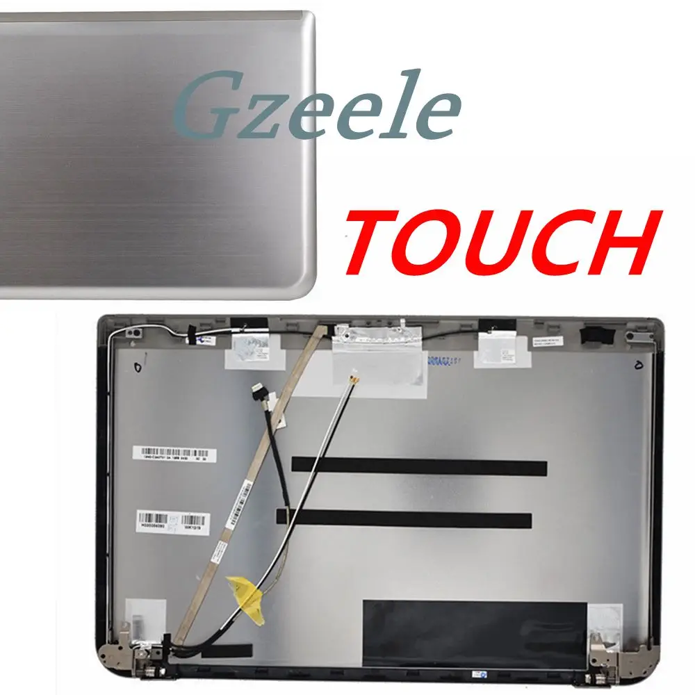 Imagem -02 - Gzeele Tampa Traseira Lcd para Toshiba Satellite P55t Embutida Tampa Dobradiças H000056090 Capa Superior Sensível ao Toque