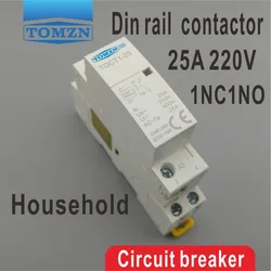 TOCT1 2P 25A 1NC 1NO 230V 50/60HZ Din rail Household ac Modular contactor one normal open and one normal close