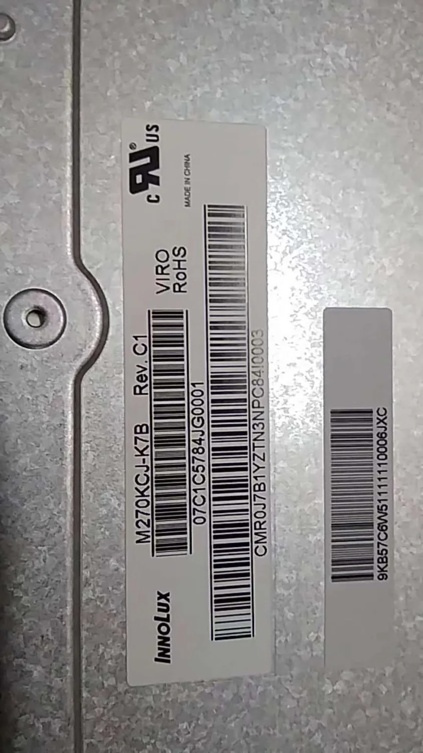 Imagem -03 - Tela M270dan026 M270kcj-k7b M270kcj-keb M270kcj K7e para Benq Ex2780q Aorus Fi27q Acer Xb271hu Original