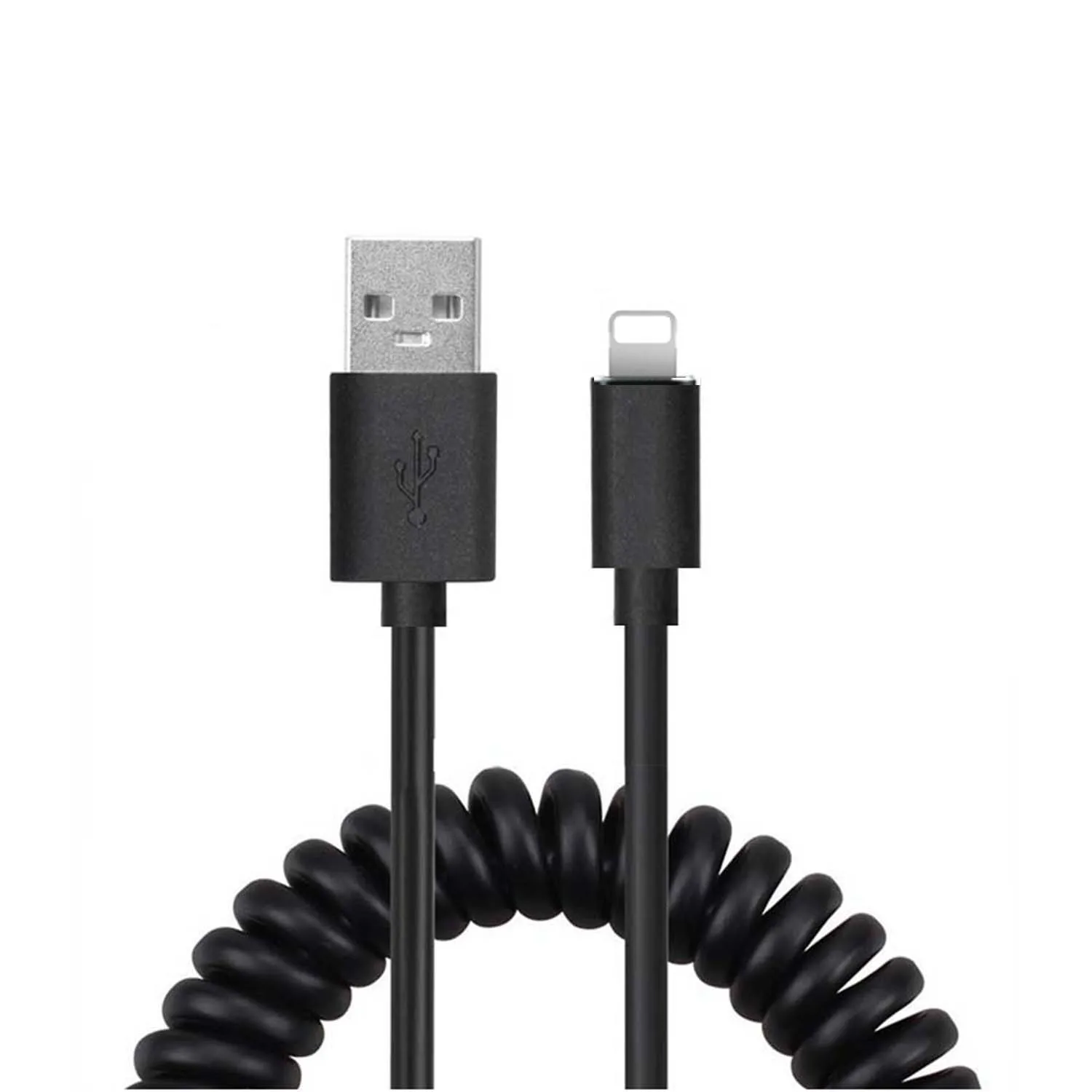 Data & charger Spring Coiled USB Cable Cord TYPE-C Micro USB For android phone iphone