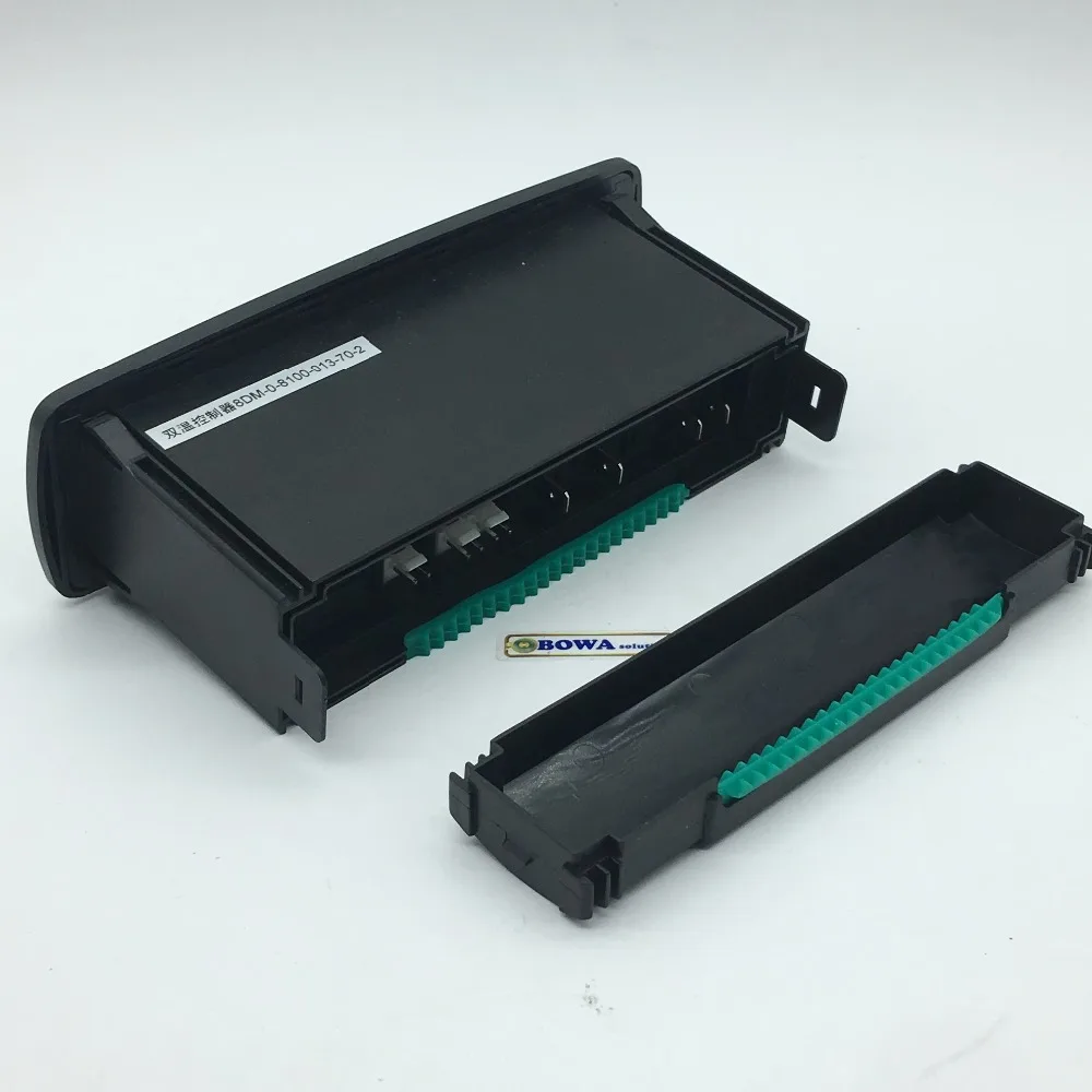 Termostato eletrônico é projetado para aparelhos de refrigeração de temperatura dupla (refrigerador e freezer integrado), por exemplo: caso do bolo