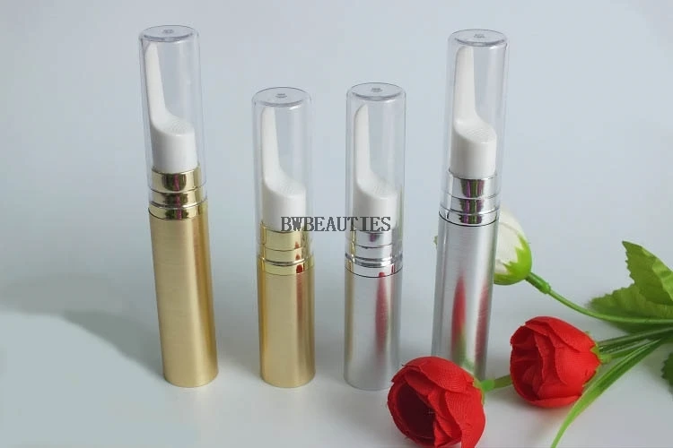 1000Pcs/Lot 5ml/10ml gold silver eye cream vacuum flask AS plastic Airless Pump Eye cream bottle Cream emulsion bottle