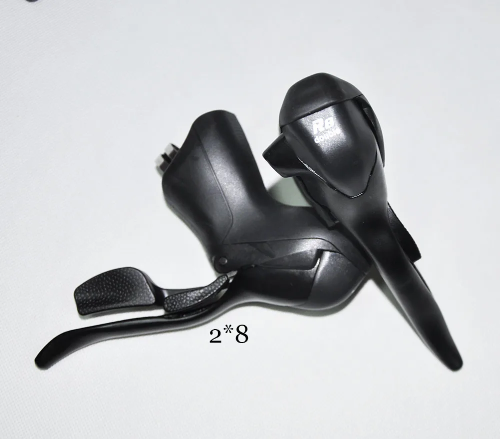 High End Micronew 2x8 2x9 2x10 Speed Brake Lever 3x8 3x9 3x10 Road Bike Shifter Front Derailleur Compatible with Shimano