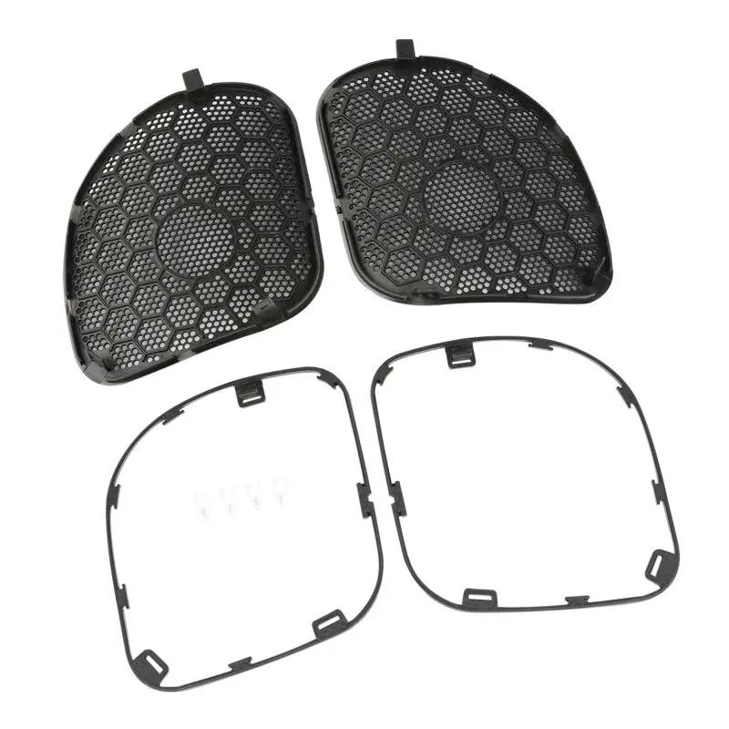 Motorcycle Front Fairing Speaker Grille Mesh Covers For Harley Road Glide FLTRX Ultra FLTRU 2015-2020 Black