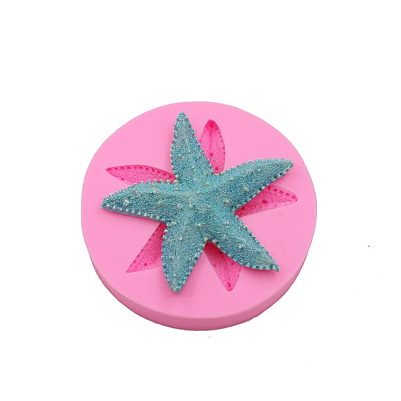 

Large Starfish Glucose Cake Silicone Mold Handmade Chocolate Soap Mold Cake Dessert Decorative Mold DIY Cake Baking Gadgets