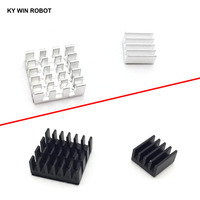 2pcs + For Adhesive Raspberry Pi 3 Heatsink Cooler Pure Aluminum Heat Sink Set Kit Radiator For Cooling Raspberry Pi 2 B