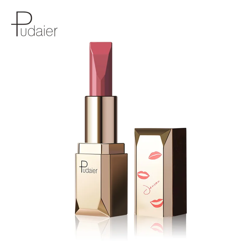 ON SALE-Pudaier New Makeup Pigments Waterproof Velvet Lipstick Nude Sexy Long Lasting Batom Makeup Matte Lipstick Cosmetics