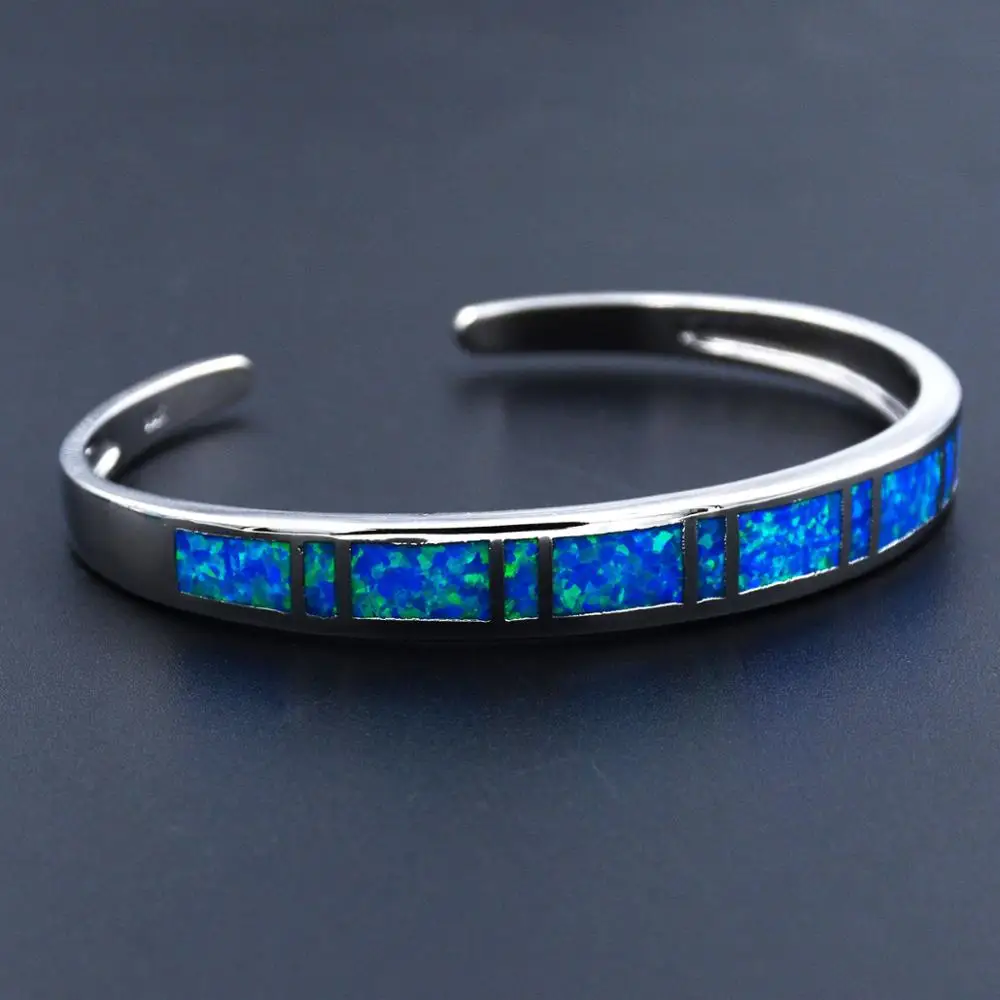 JLZ-001 New Blue Opal Bracelets Top Quality Jewelry Cuff Men & Women Lovers Gifts Wholesale price