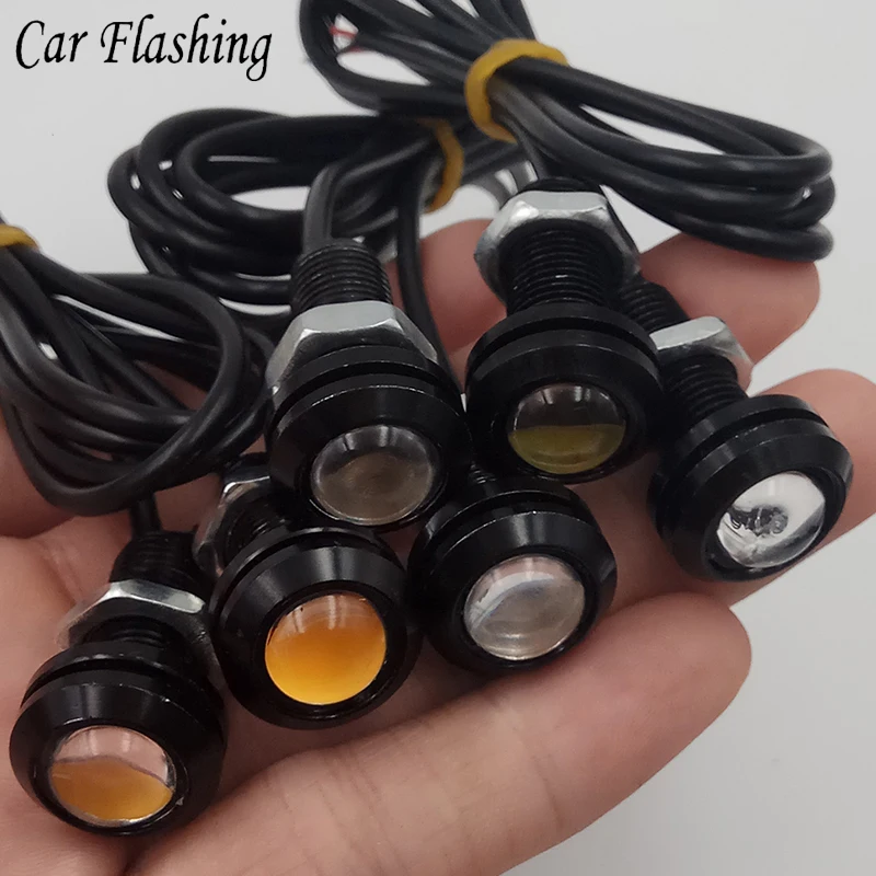 Car Lamps Led Eagle Eye 12V 2 Pcs / Pack 18/23 MM DRL Daylight Daytime Running Lights Backup   Reversing Parking Signal