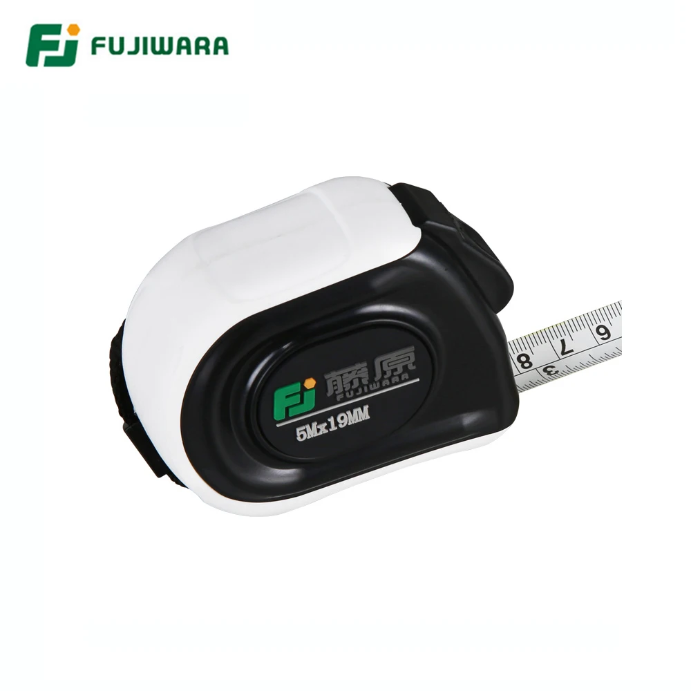 FUJIWARA Woodworking Stainless Steel Tape 5m*19mm Flexible Ruler Retractable Measure Tools