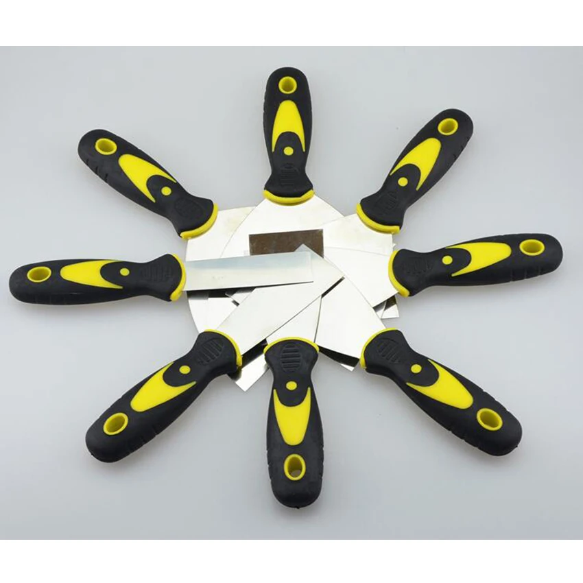 Spatola da 3 pollici 1 pz raschietto lama raschietto pala acciaio al carbonio manico in plastica coltello per intonacatura a parete strumento manuale 205x75mm