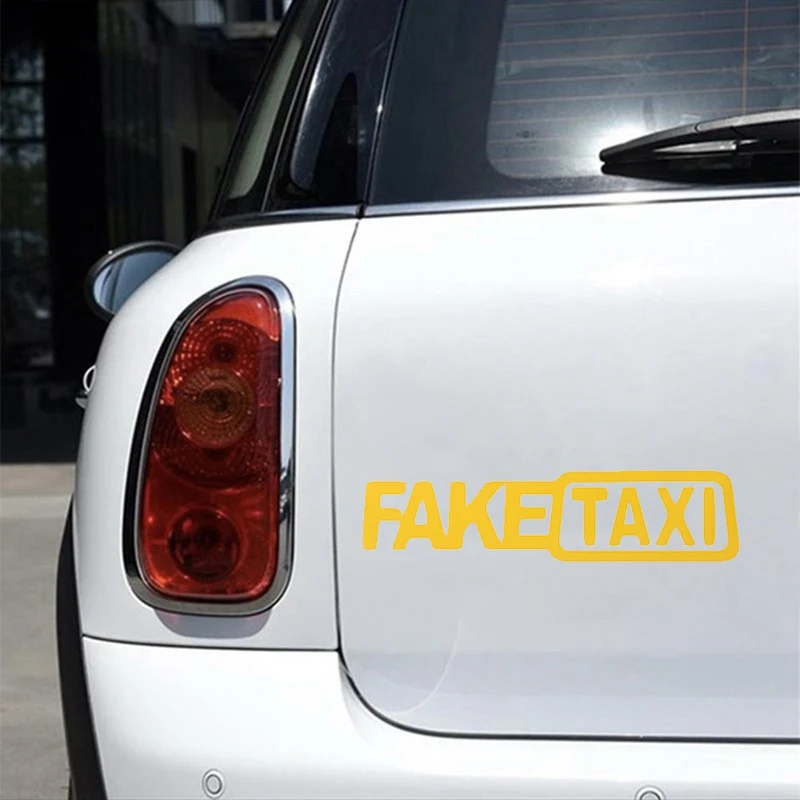 Car Sticker FAKE TAXI Race Auto Vinyl Decal for lada granta kalina vesta priora largus 2110 niva 2107 2106 2109 vaz samara