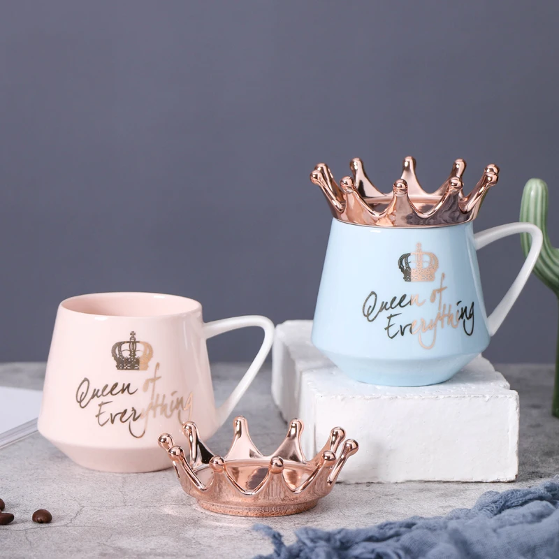 Crown Theme Milk / Coffee Mugs Cartoon MultiColor Mugs tea Cup Kitchen Tool Gift X-Mas Gift W3206