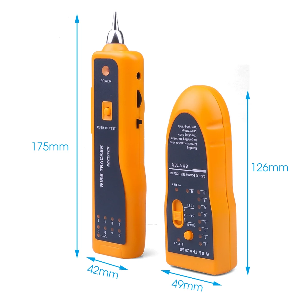 kebidumei RJ11 RJ45 Cat5 Cat6 Telephone Wire Tracker Tracer Toner Ethernet LAN Network Cable Tester Detector Line Finder